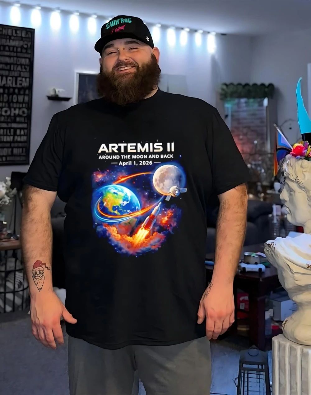 Artemis II Rocket Space Launch Back To The Moon Mission 2026 Shirt