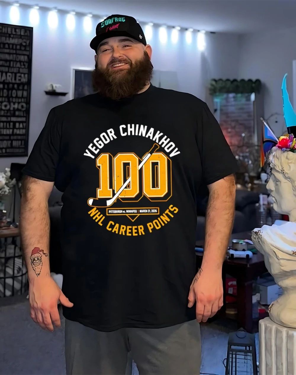 Chinakhov earns 100th point with opening goal shirt