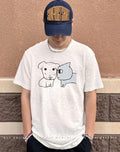Don’t look at me cat and dog paint shirt