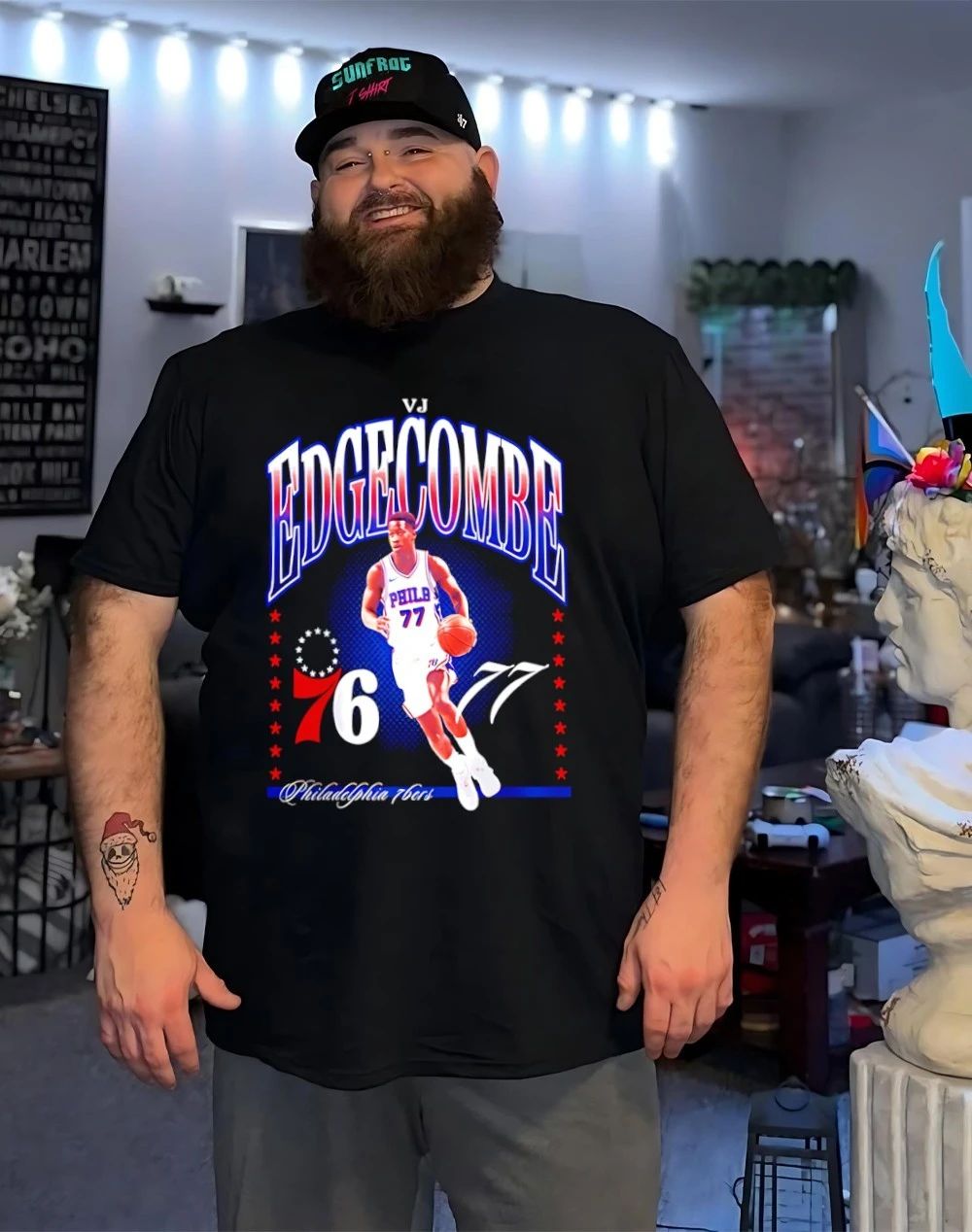VJ Edgecombe Philadelphia 76ers Hype graphic shirt
