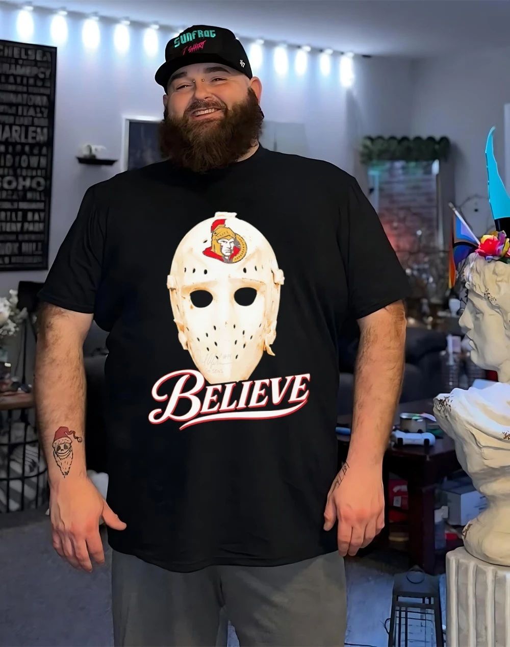 Believe Mask Ottawa Senators shirt