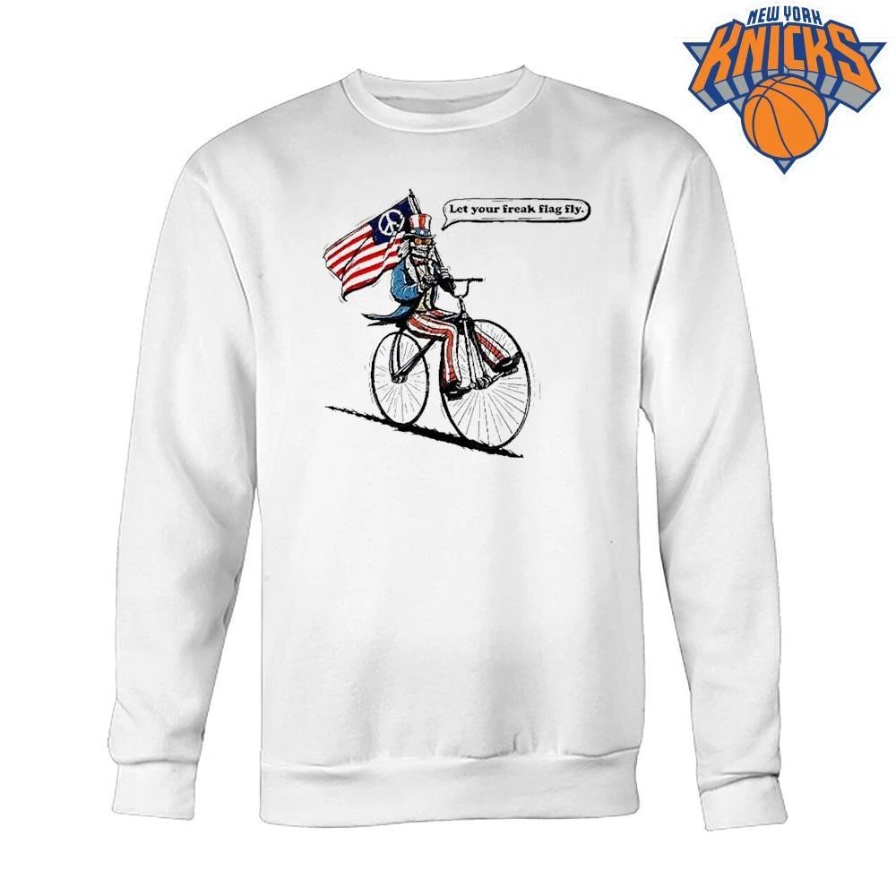 Uncle Sam Skeleton Let Your Freak Flag Fly shirt