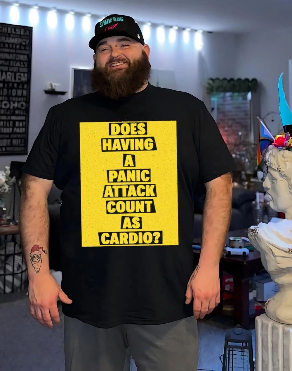 Does having a panic attack count as cardio shirt