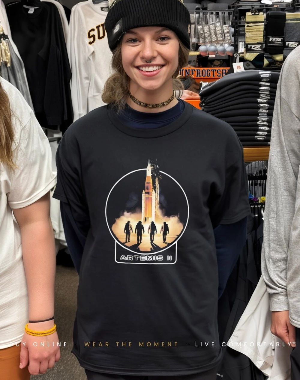 Artemis II Moon Mission graphic shirt