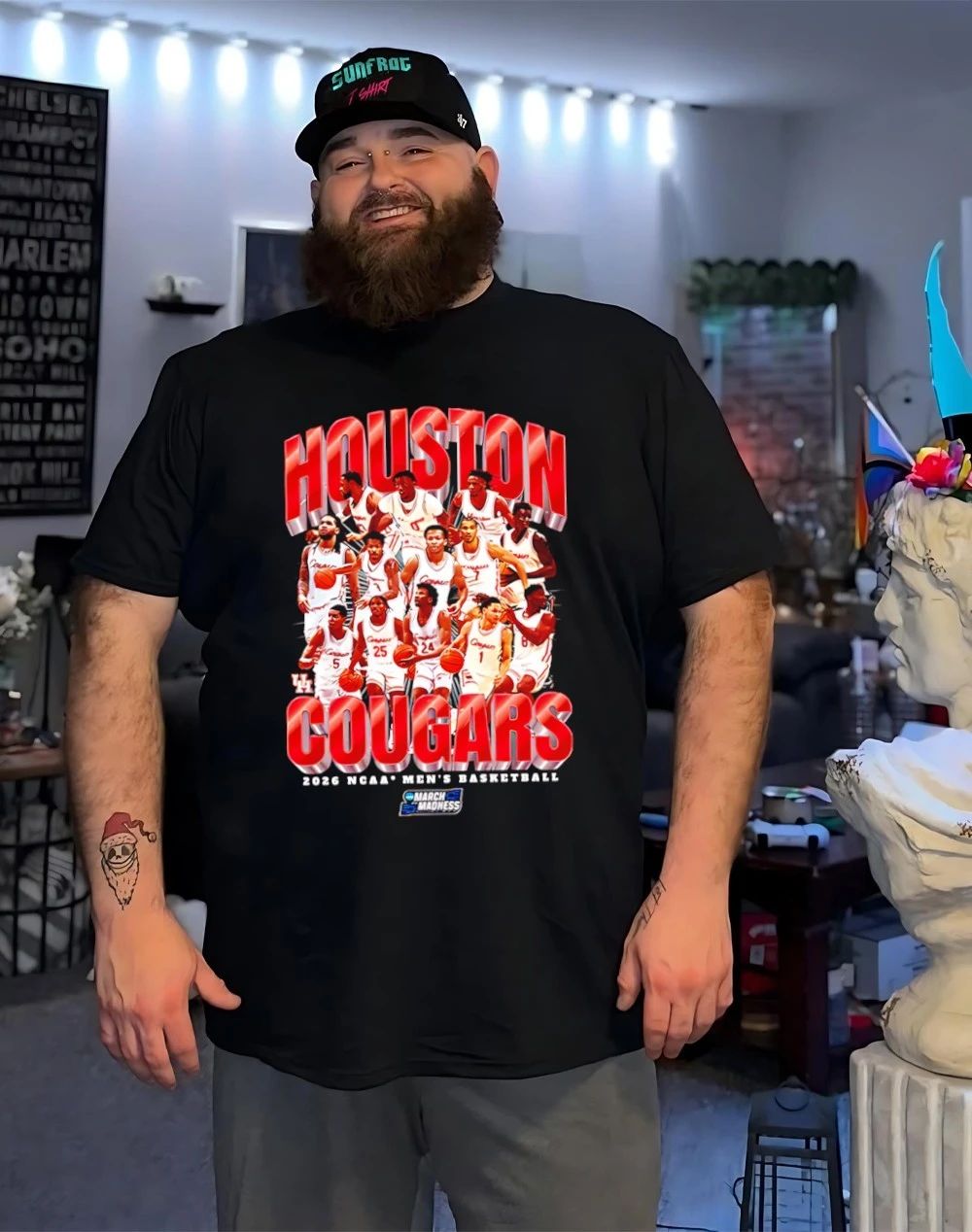 Houston Men’s Basketball NCAA March Madness 2026 Team Collage shirt