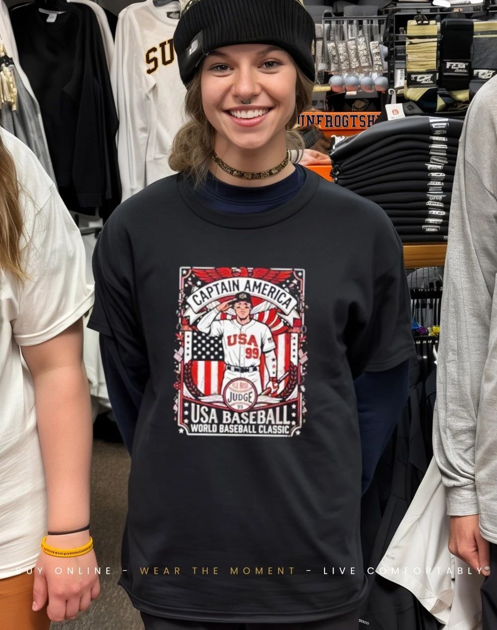 Aaron Judge Captain America Usa Baseball World Baseball Classic Shirt