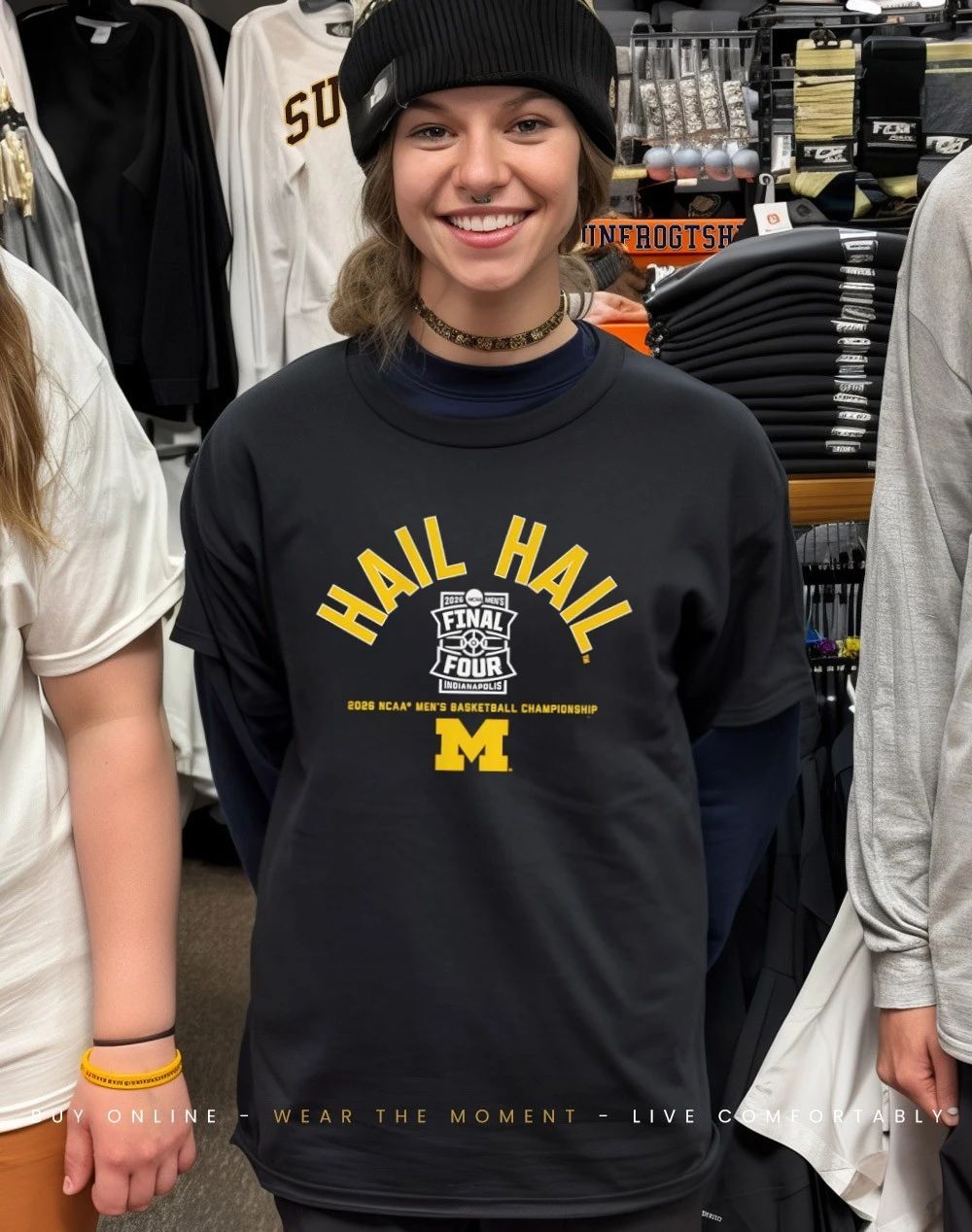 Michigan Wolverines MBB Hail Hail 2026 Final Four shirt