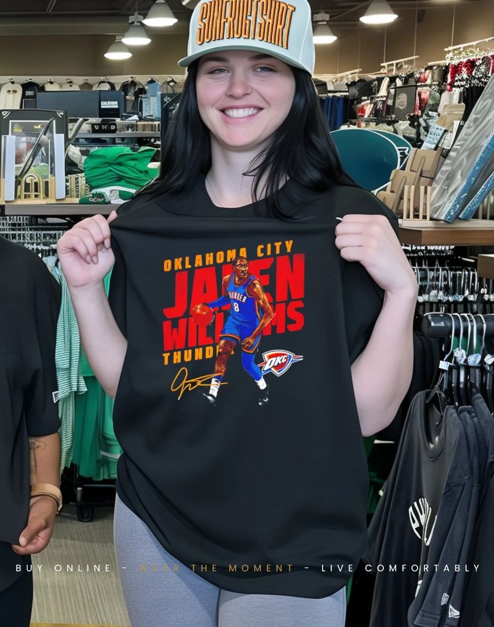 Jalen Williams Oklahoma City Thunder Slant signature shirt