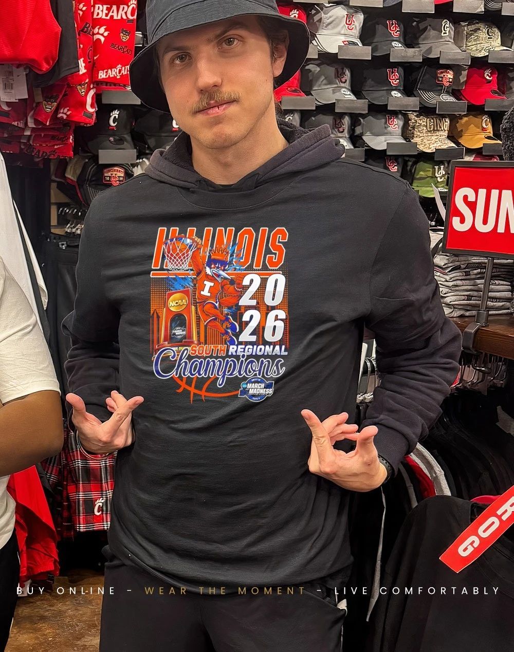 Illinois Fighting Illini’s 2026 South Regional Champions mascot shirt