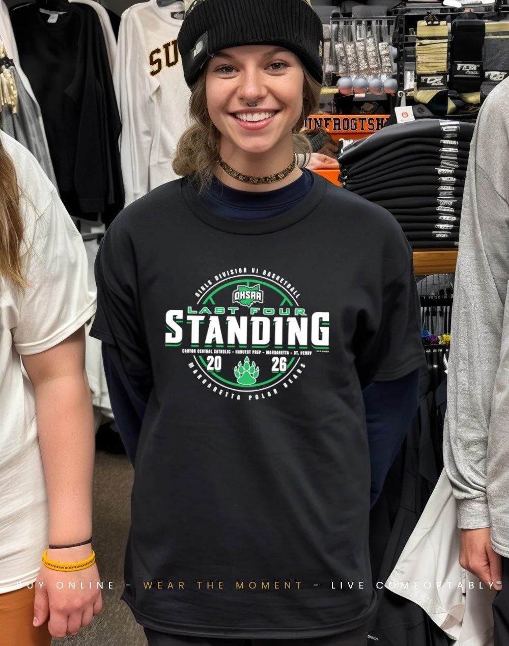 2026 OHSAA Girls Basketball D6 Last Four Standing Margaretta Polar Bears shirt