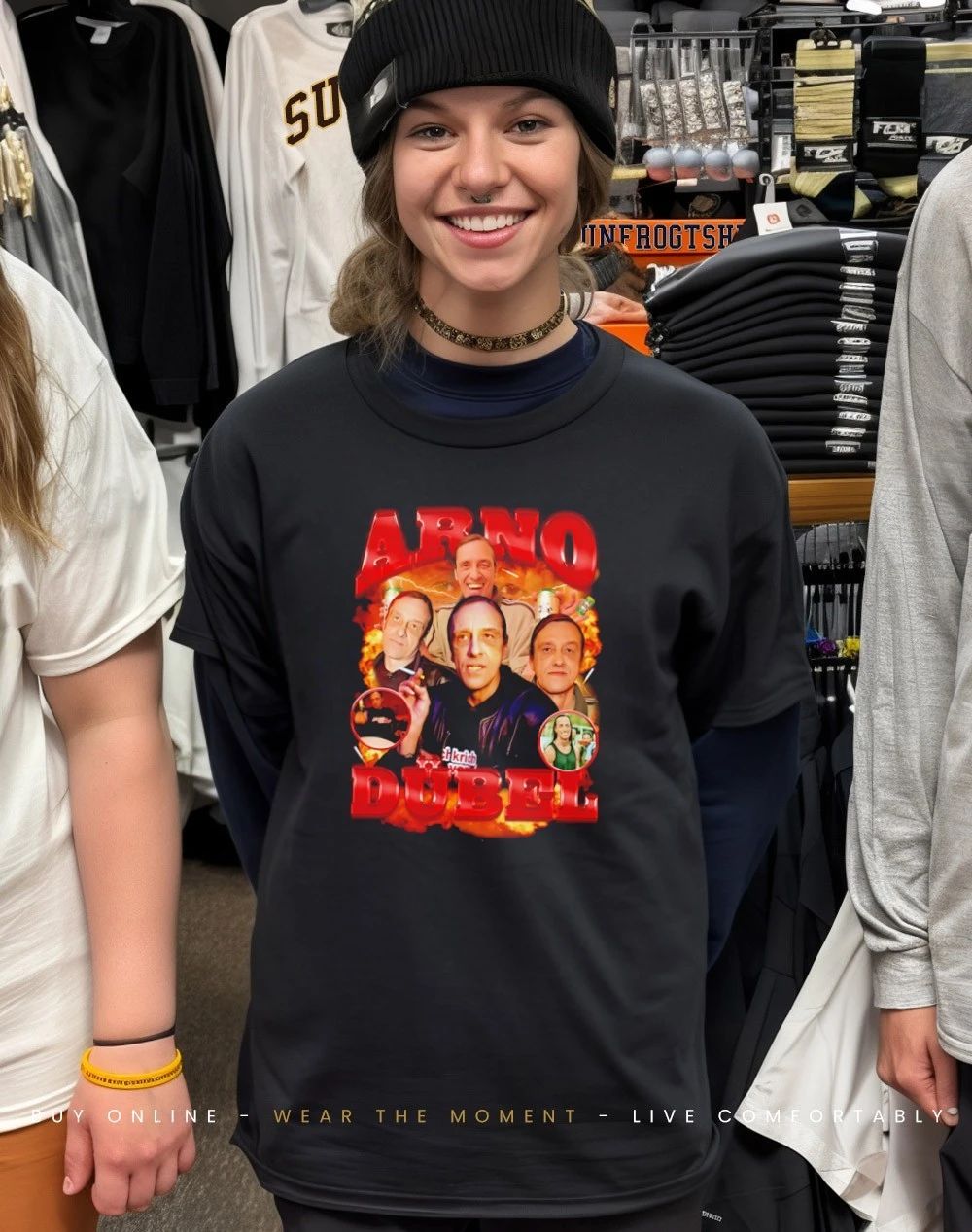 Arno Dübel picture collage shirt