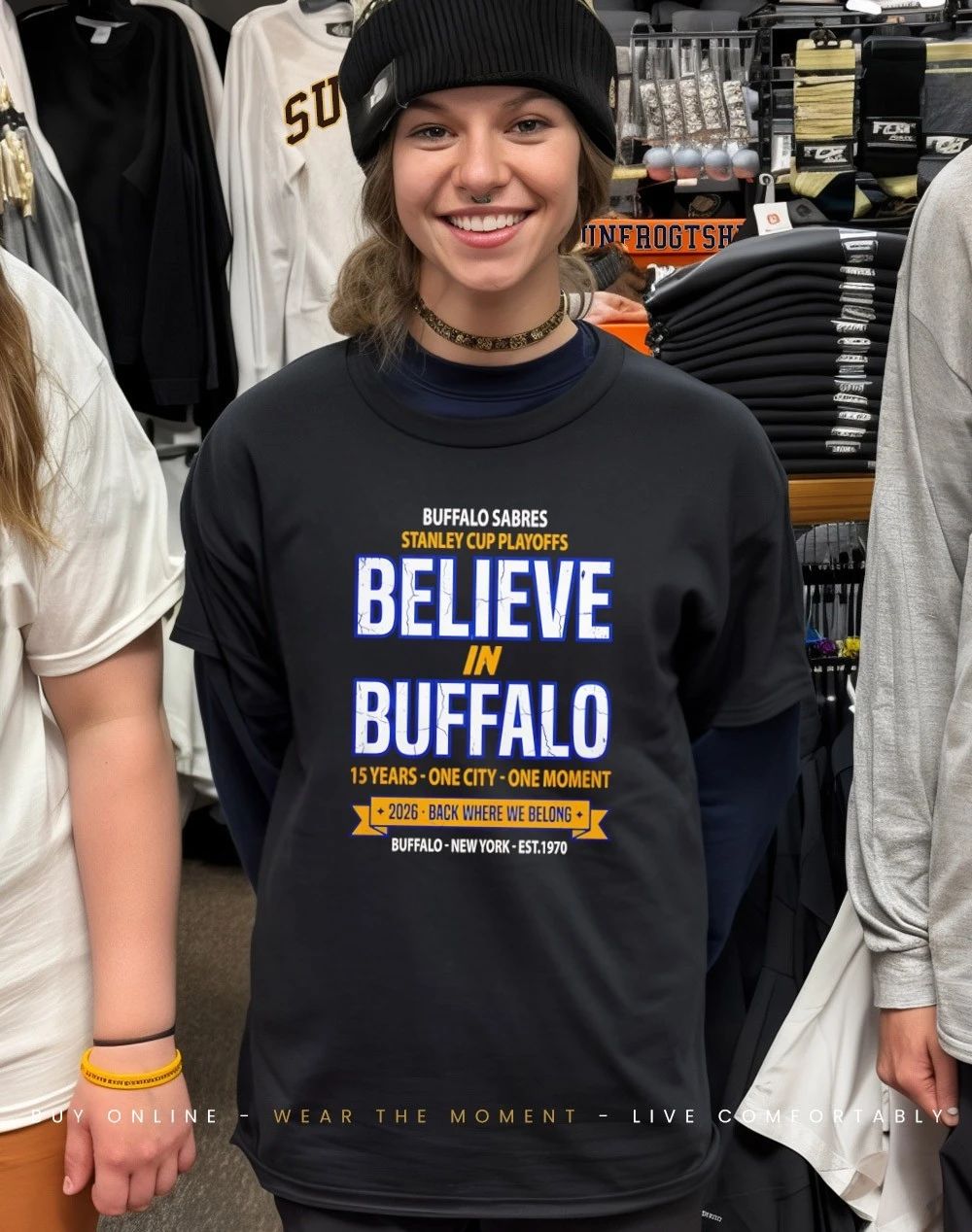 Buffalo Sabres Stanley Cup Playoffs Believe in Buffalo 2026 back where we belong shirt