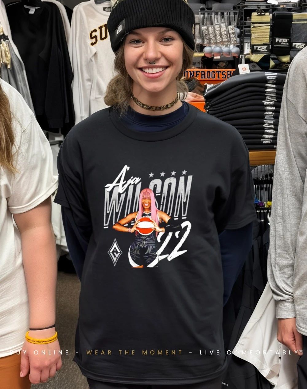 A’ja Wilson Las Vegas Aces Player Pose shirt