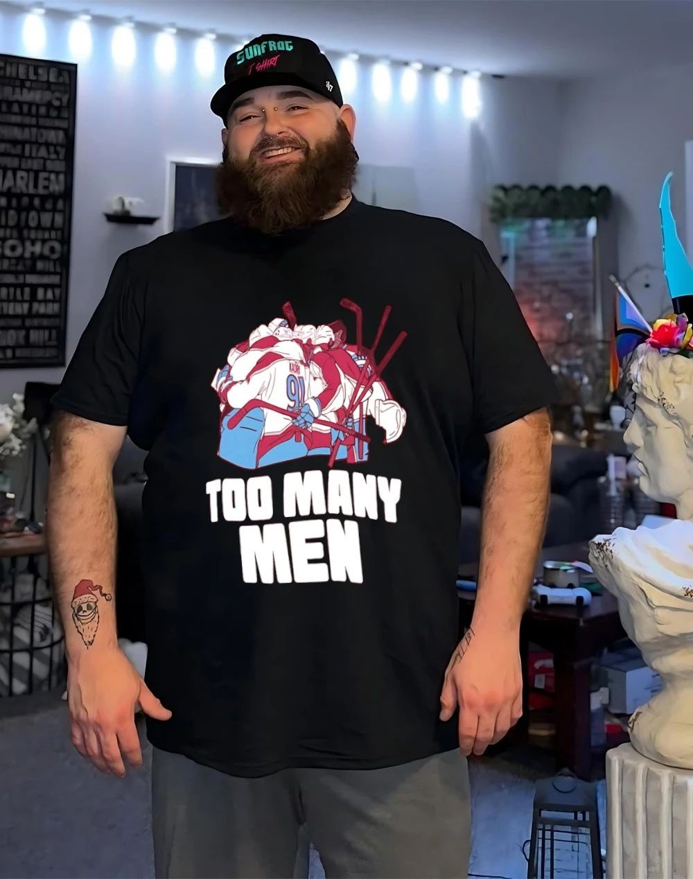 Too Many Men Avalanche hockey NHL shirt
