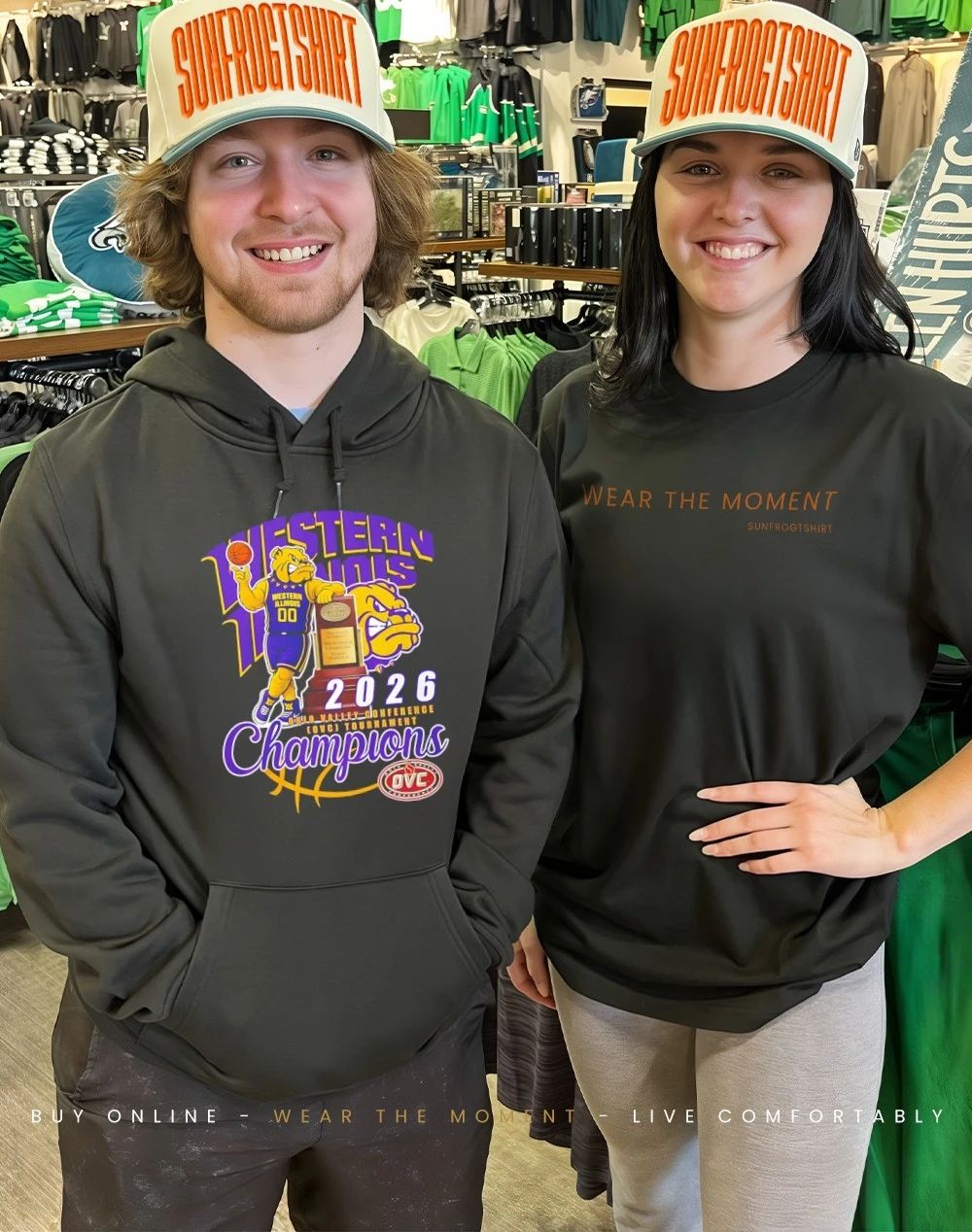 Western Illinois Basketball 2026 Ohio Valley Conference Tournament Champions shirt
