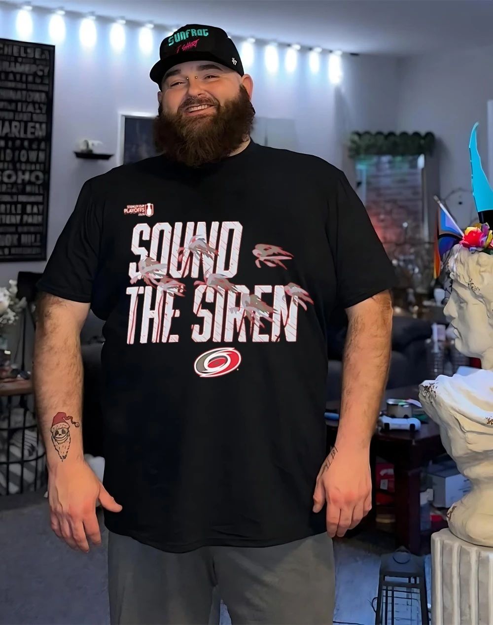Official Carolina Hurricanes Sound The Siren NHL Playoff logo 2026 shirt