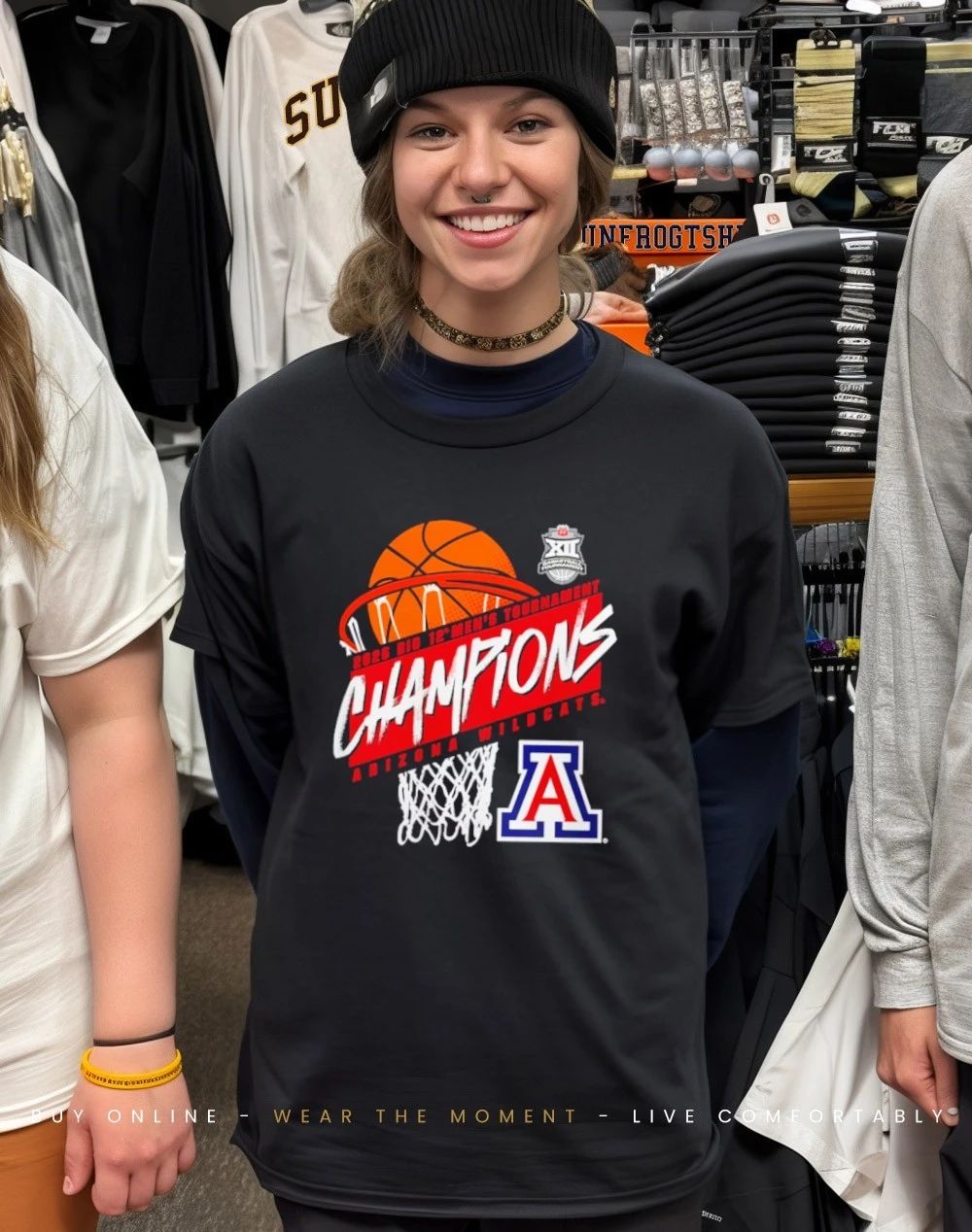 Arizona Wildcats 2026 Big 12 Men’s Basketball Tournament Champions shirt