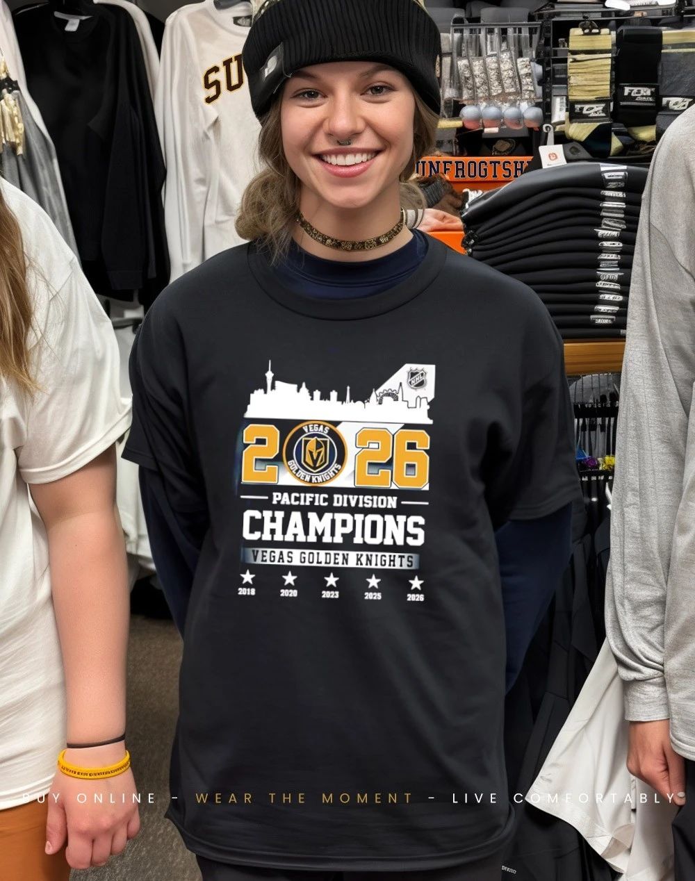 Vegas Golden Knights 2026 Pacific Division Champions 5 Time shirt