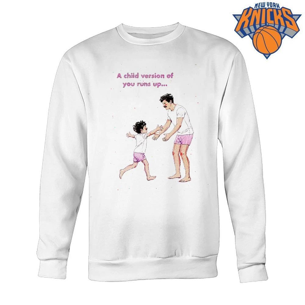 A Child Version Of You Runs Up Father And Son Nostalgia Illustration shirt