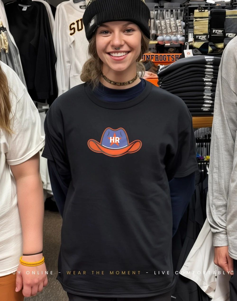 HR Cowboy Hat Houston Astros baseball shirt