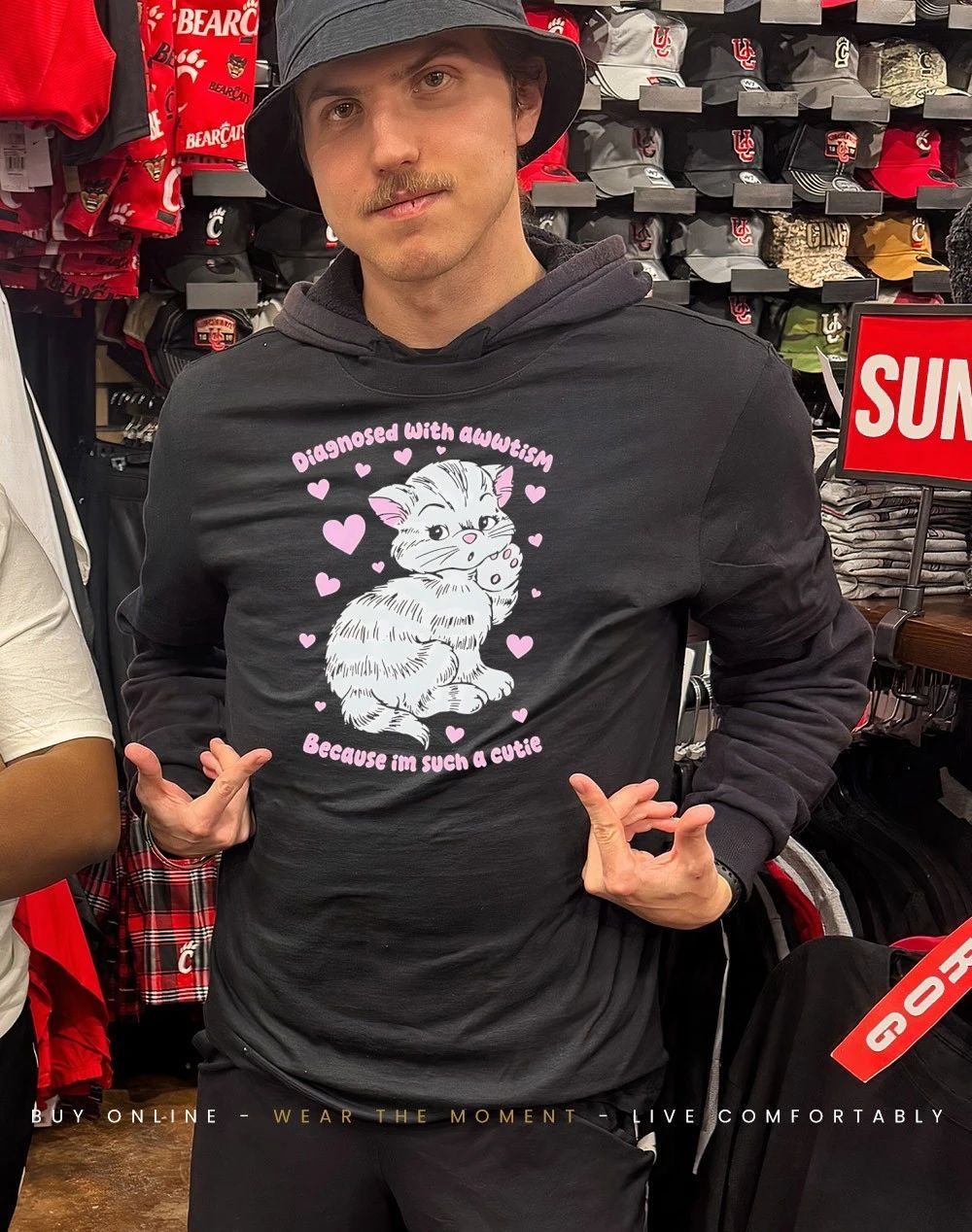 Diagnosed with awwtism because im such a cutie Cat shirt