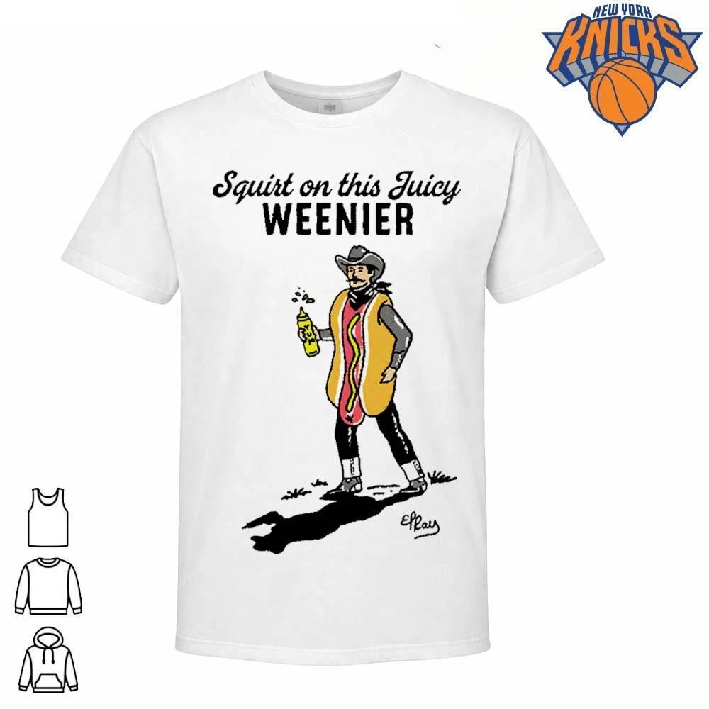 Squirt On This Juicy Weenier Cowboy Hot Dog Costume Funny Graphic Shirt