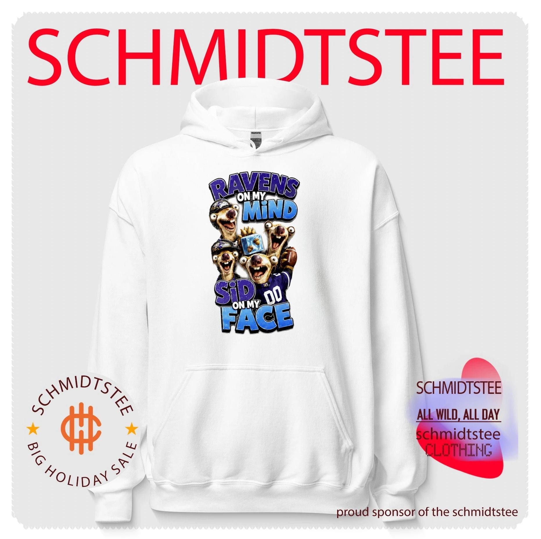 Baltimore Ravens on my Mind Sid On My Face shirt
