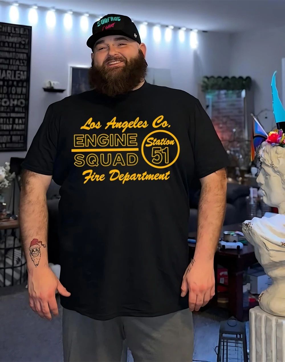 Los Angeles Co. Station 51 engine squad Fire Department shirt