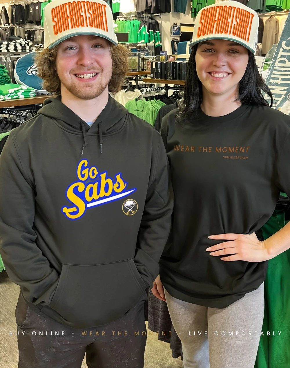 Buffalo Sabers Go Sabs logo shirt