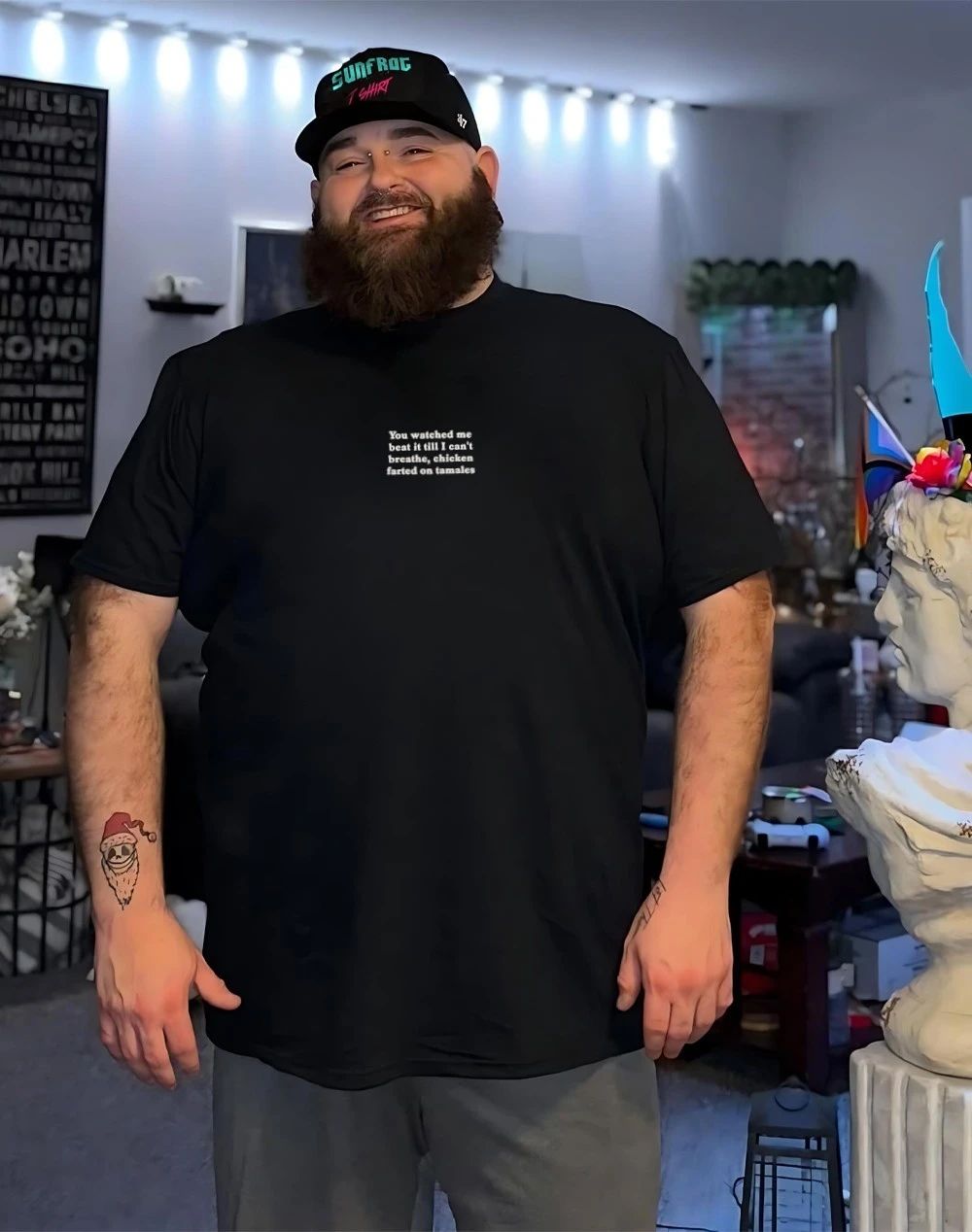 You watched me beat it till I can’t breathe chicken farted on tamales shirt
