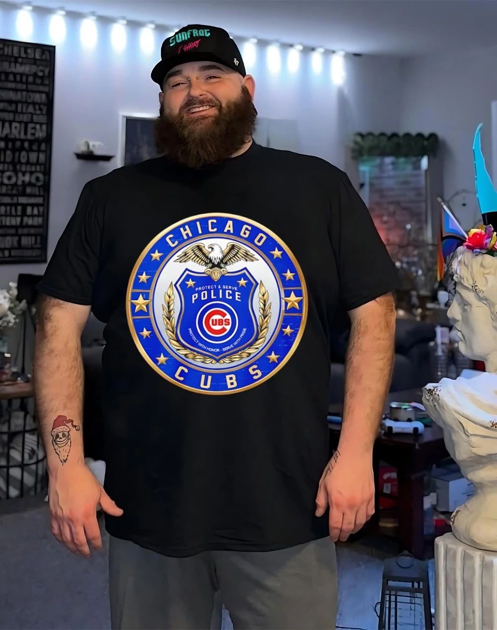Chicago Cubs Police Pride logo shirt