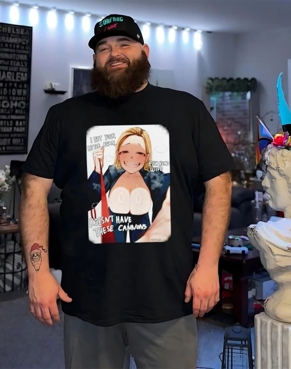 I Bet Your Little Asian Fish Head Wife Doesn’t Have These Cannons Anime Shirt