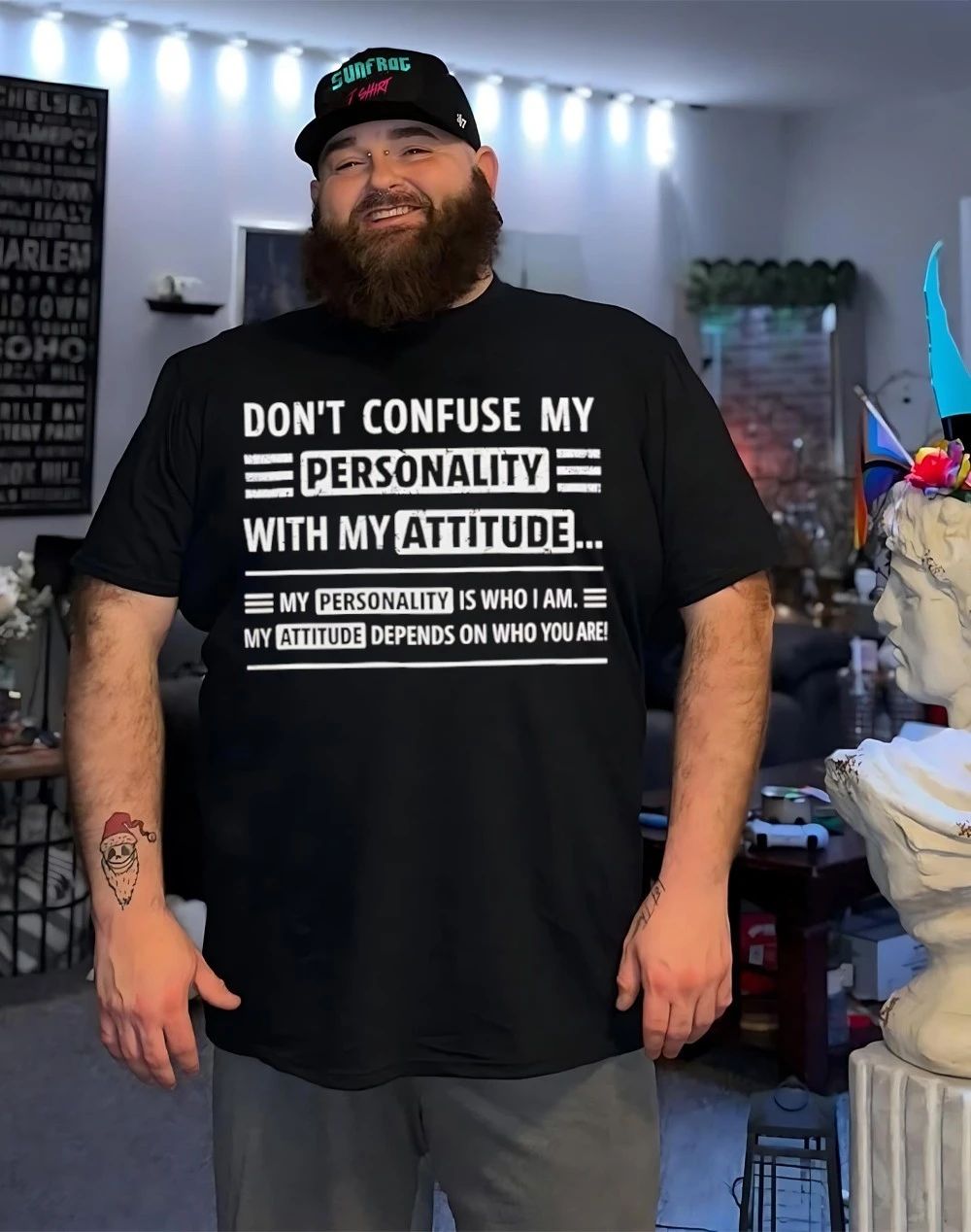 Don’t confuse my personality with my attitude my personality is who I am humor shirt