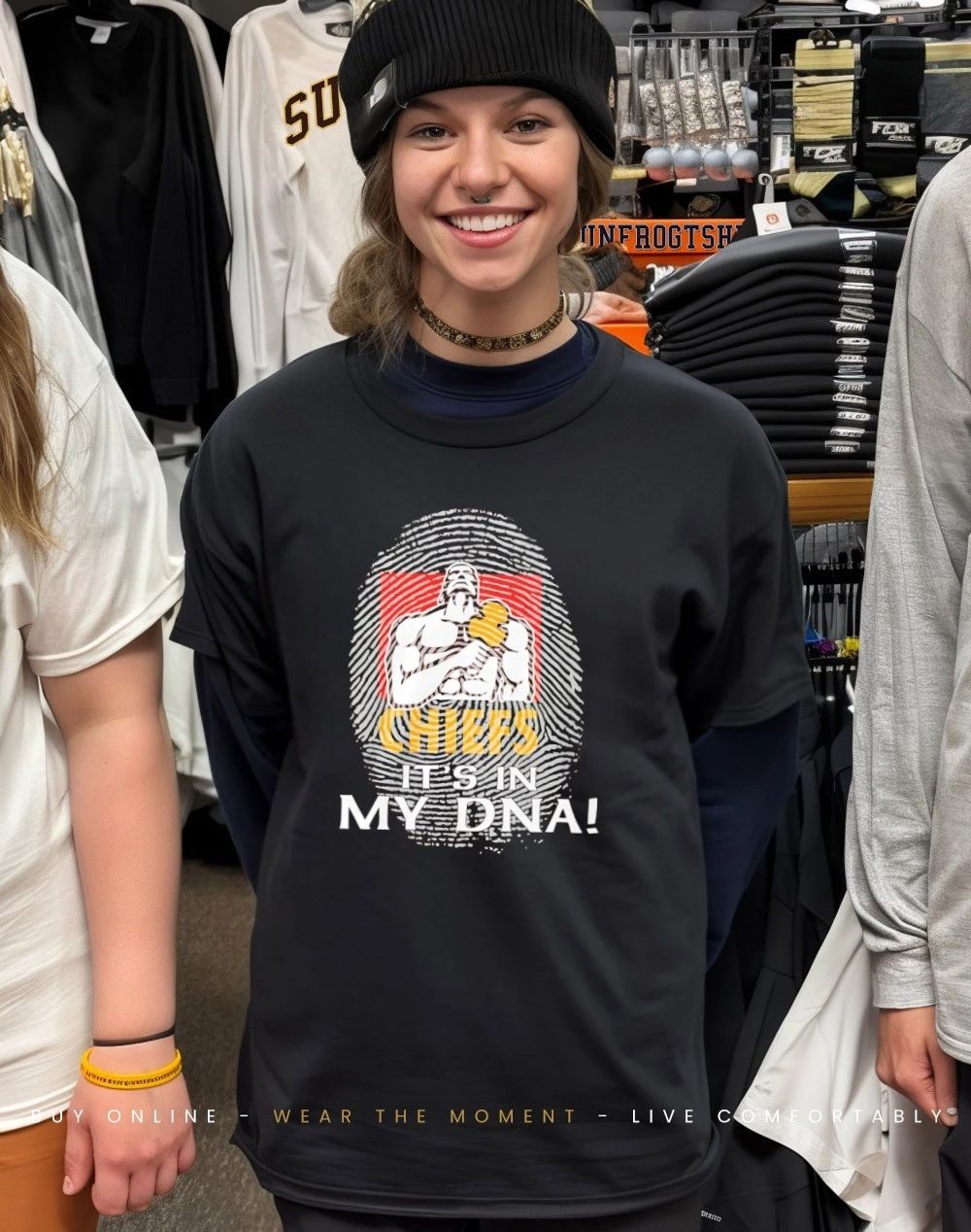Chiefs Super Rugby it’s in my DNA fingerprint shirt
