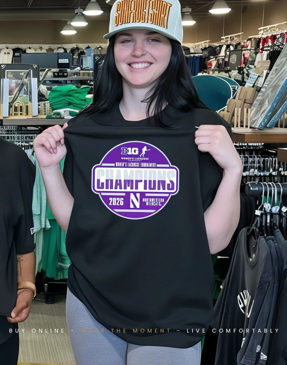 Northwestern Wildcats 2026 Big Ten Women’s Lacrosse Tournament Champions Locker Room shirt
