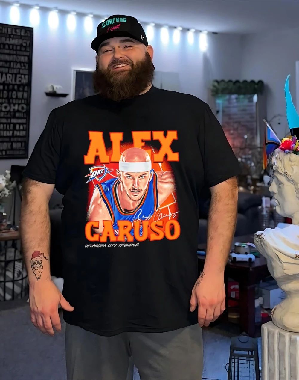 Alex Caruso Oklahoma City Thunder Airbrush shirt