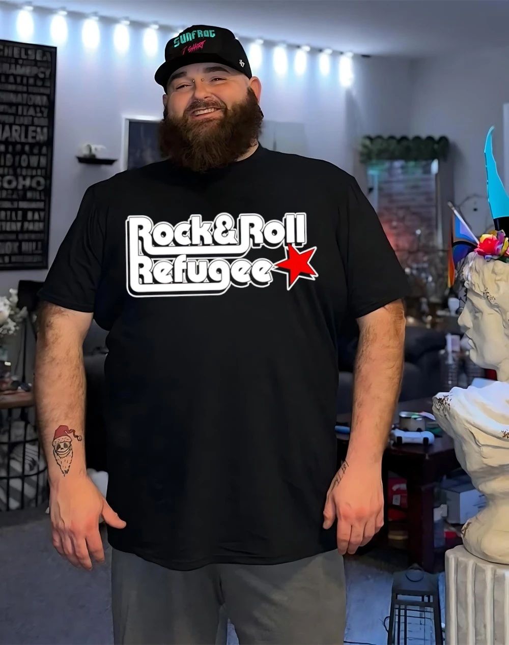 Rock and Roll Refugee star shirt