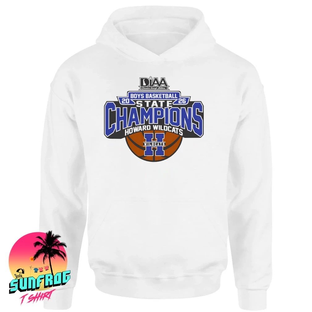 Howard Wildcats DIAA Boys Basketball 2026 Champions logo shirt