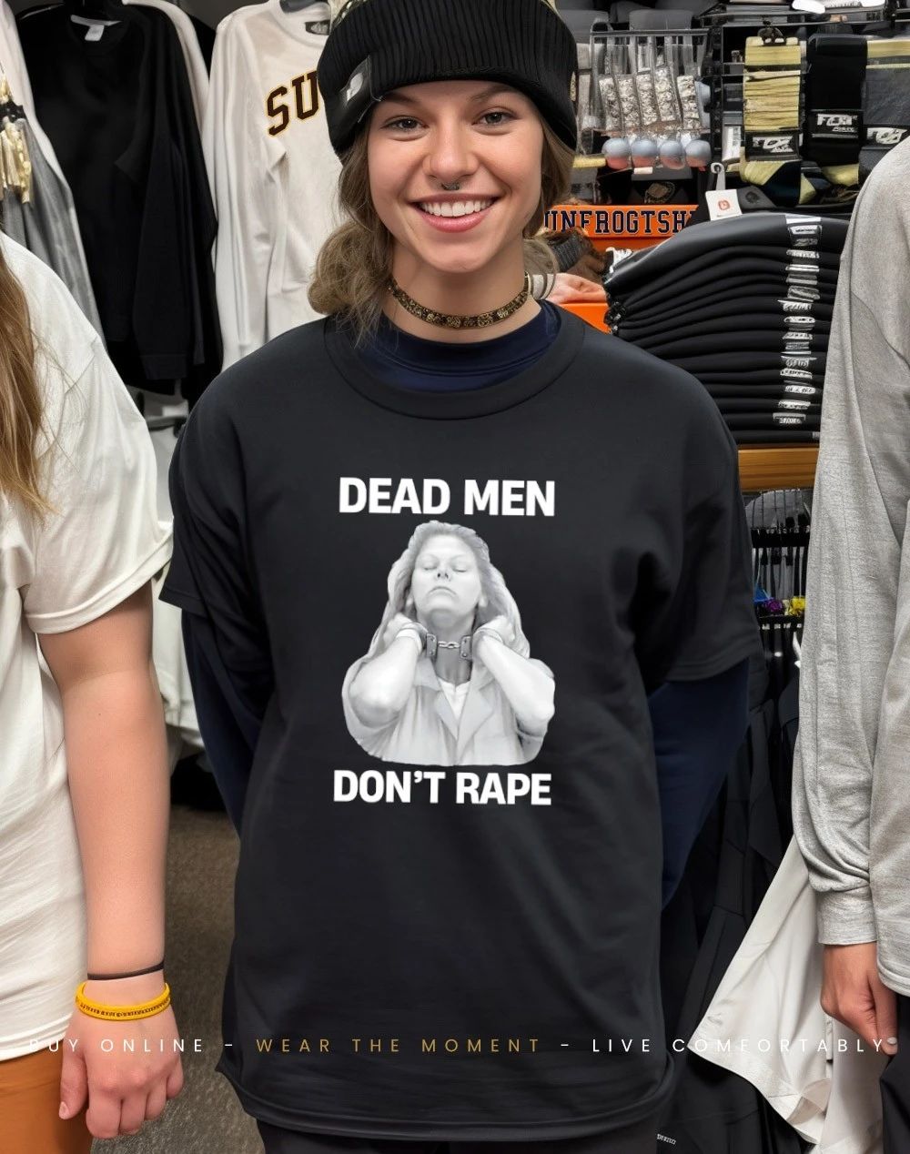 Dead Men Don’t Rape graphic shirt