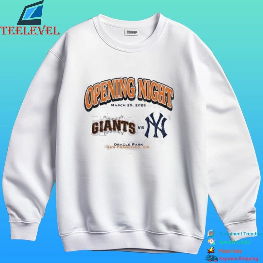 Sf Giants Vs Ny Yankees Opening Night Shirt