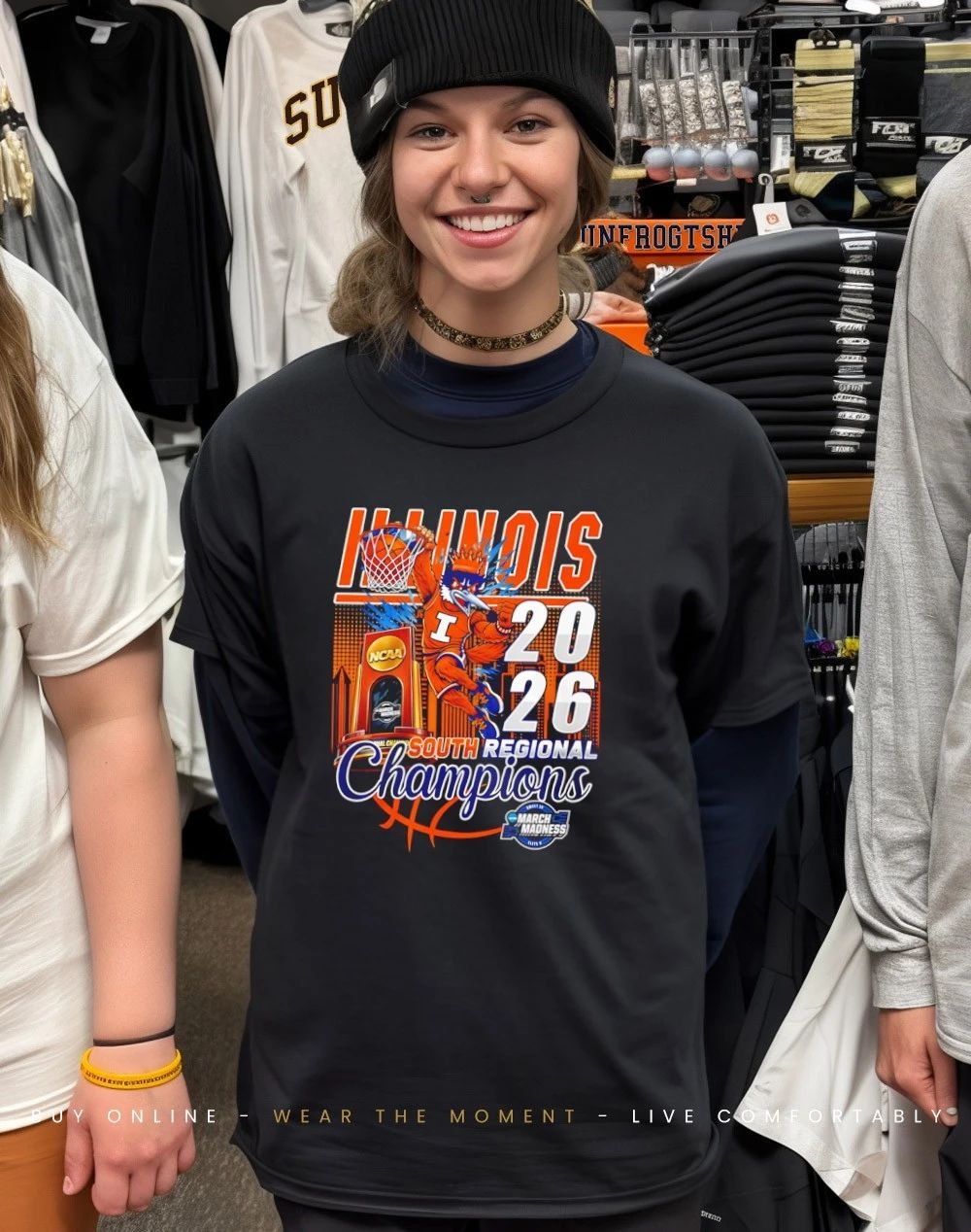 Illinois Fighting Illini’s 2026 South Regional Champions mascot shirt