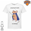 Funny Preparing For Battle Socializing Mouse Fantasy Medieval Humor T Shirt
