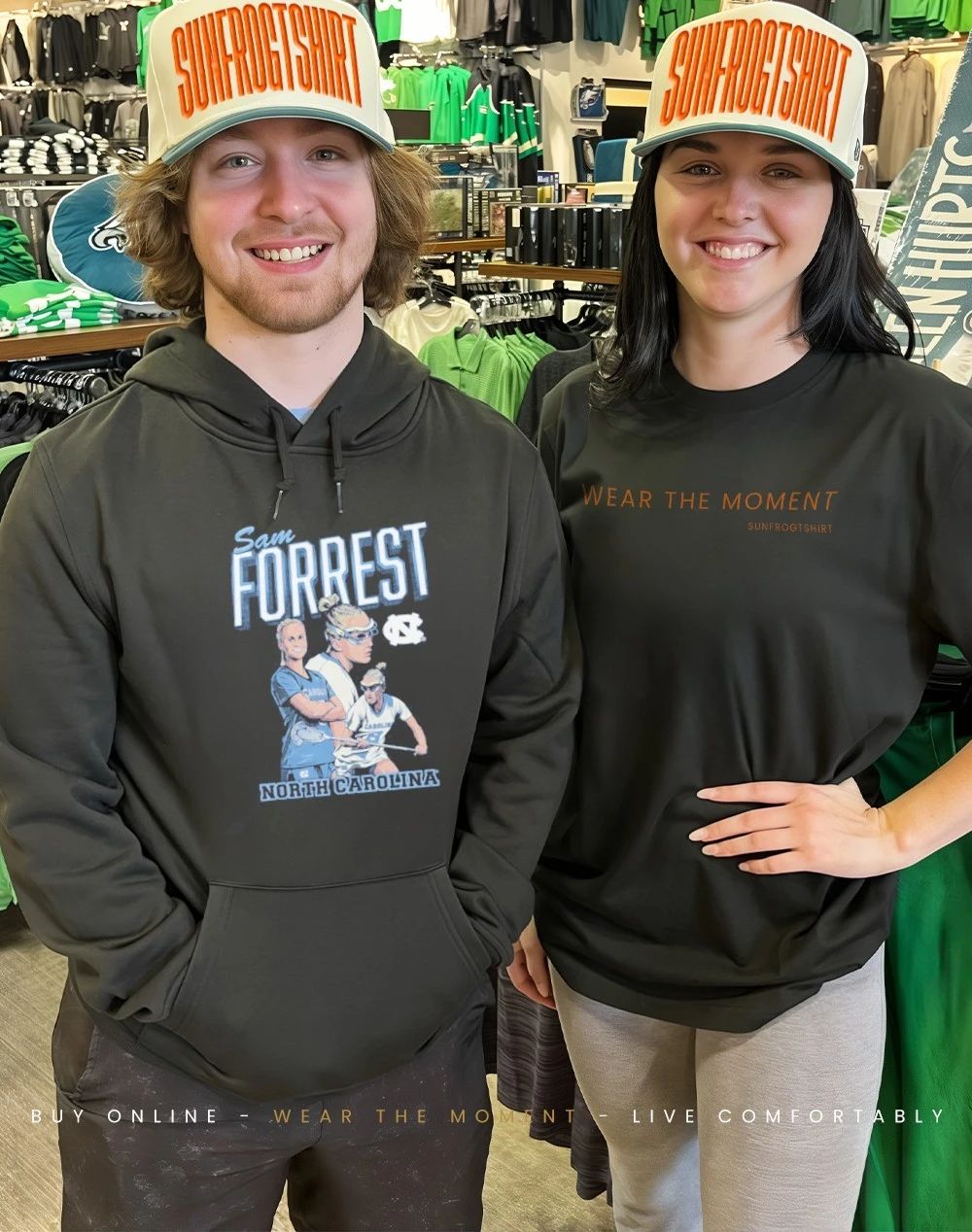 Sam Forrest UNC Illustrated shirt