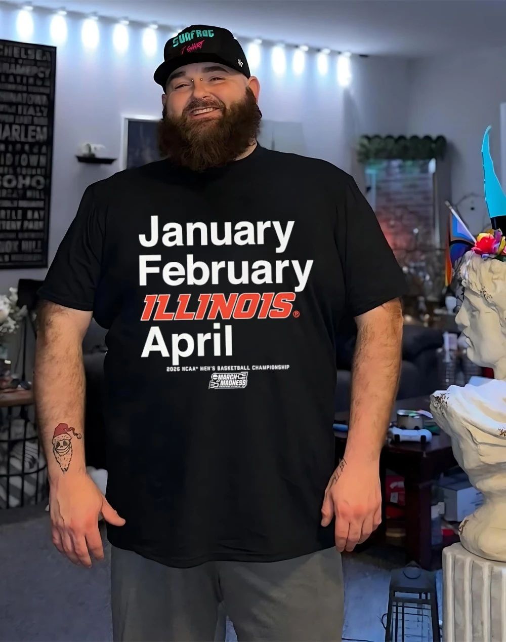 Illinois Fighting Illini MBB 2026 March Madness Month January February Illinois April shirt