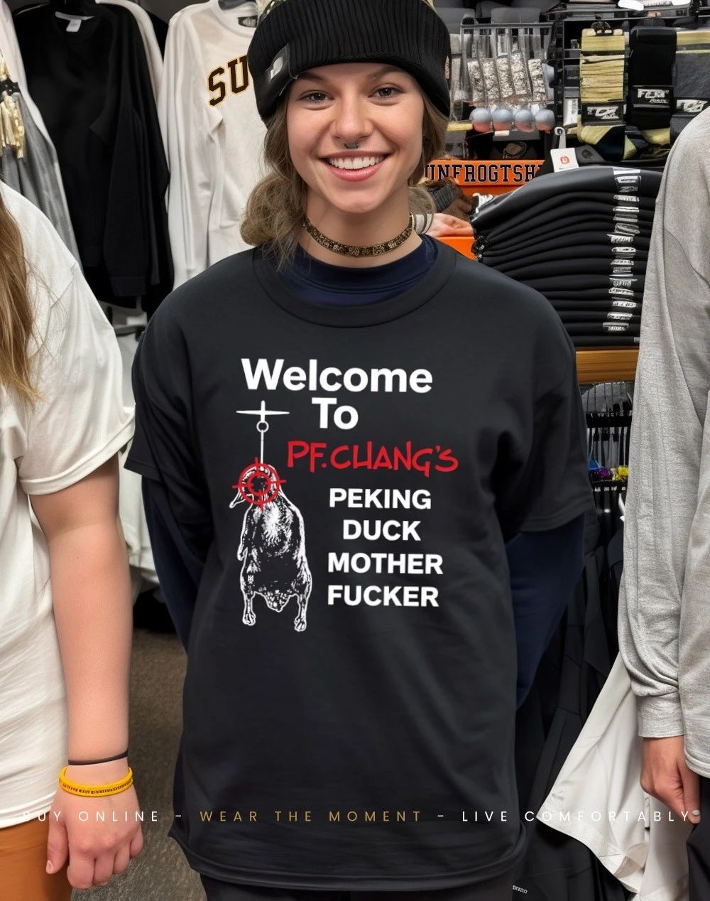 Welcome to Pf.Chang’s peking duck mother fucker shirt