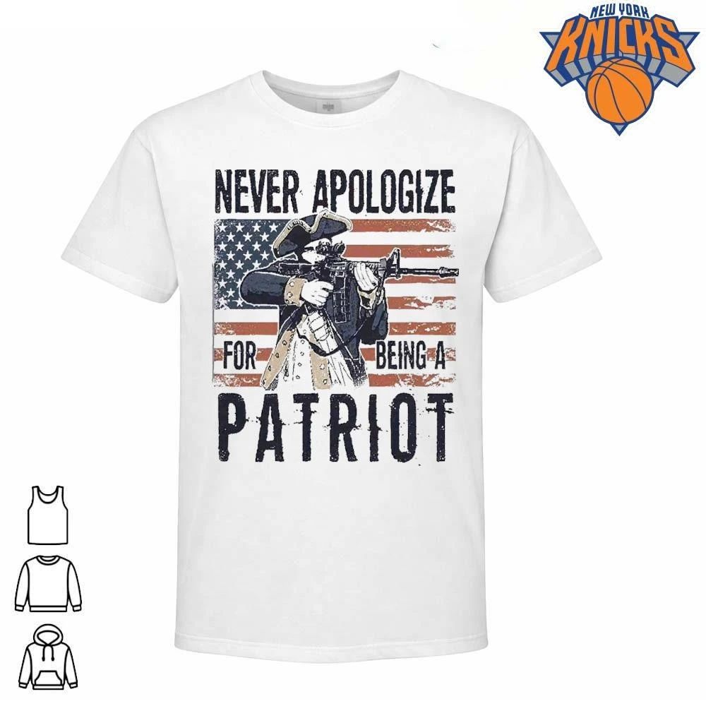 Revolutionary Soldier AR15 Rifle Never Apologize For Being A Patriot shirt