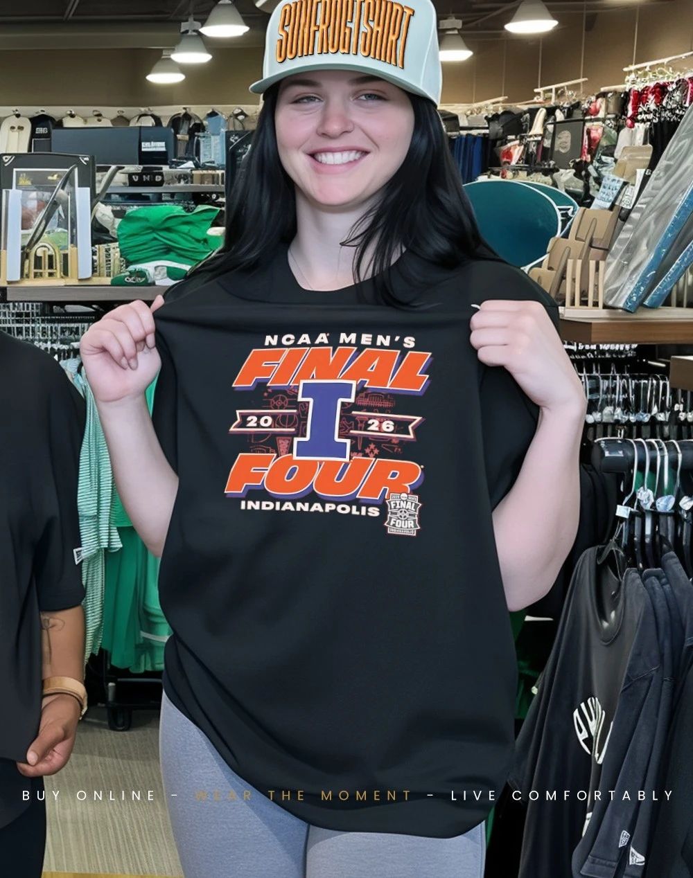 Illinois Fighting Illini NCAA Men’s Basketball March Madness Final Four 2026 icon shirt