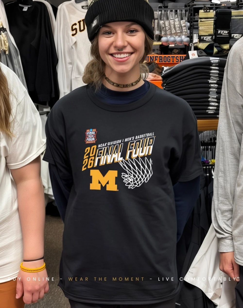 Michigan Wolverines 2026 NCAA Men’s Basketball Tournament March Madness Final Four shirt