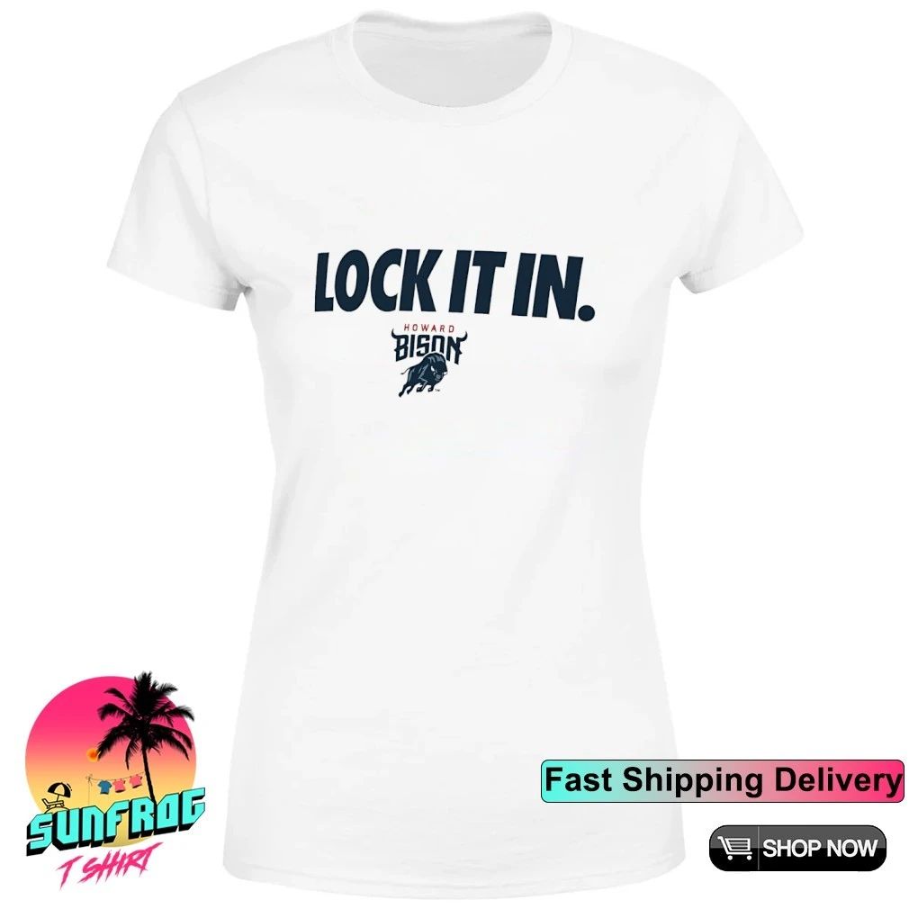 Howard Basketball Lock It In logo shirt