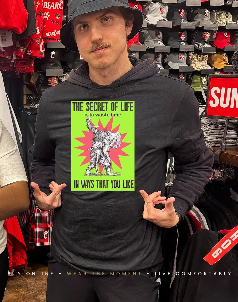 The secret of life is to waste time in ways that you like shirt